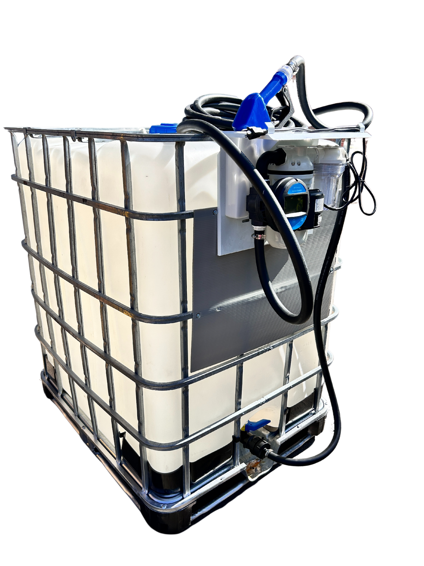 Electric DEF Tote Dispensing System w/ Nozzle, Flow Meter, and Purity Filter